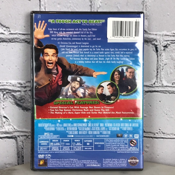 Jingle All The Way Starting Arnold Schwarzenegger Christmas Family DVD Movie NEW - Picture 3 of 6